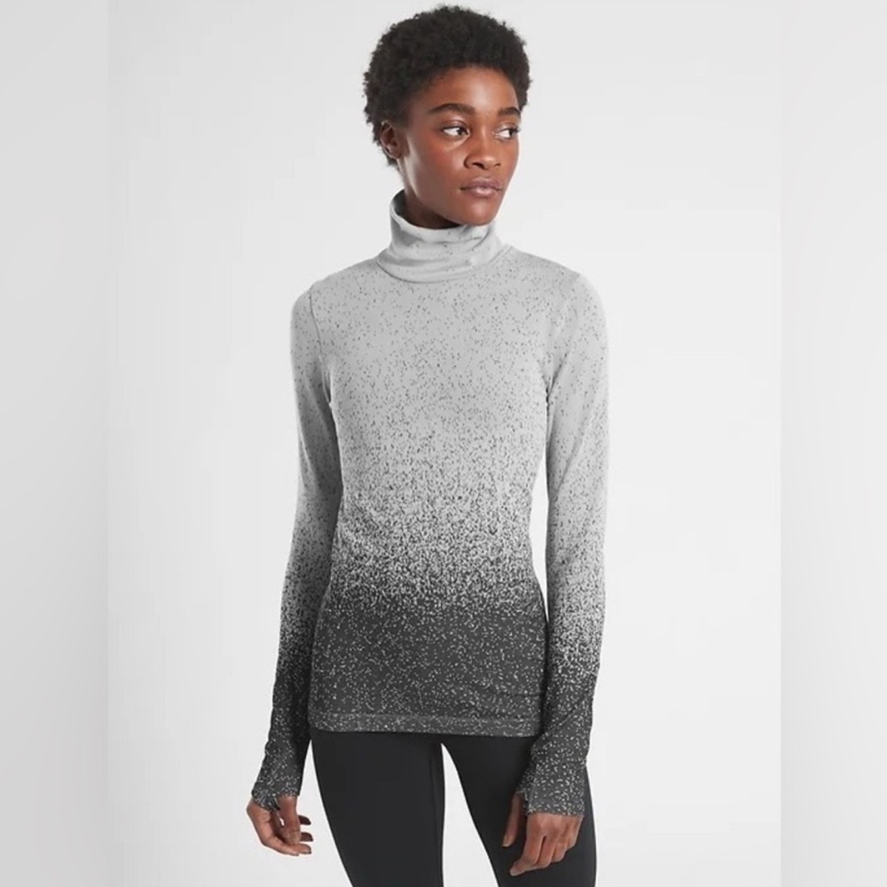 Athleta Flurry Blizzard Gradient Turtleneck